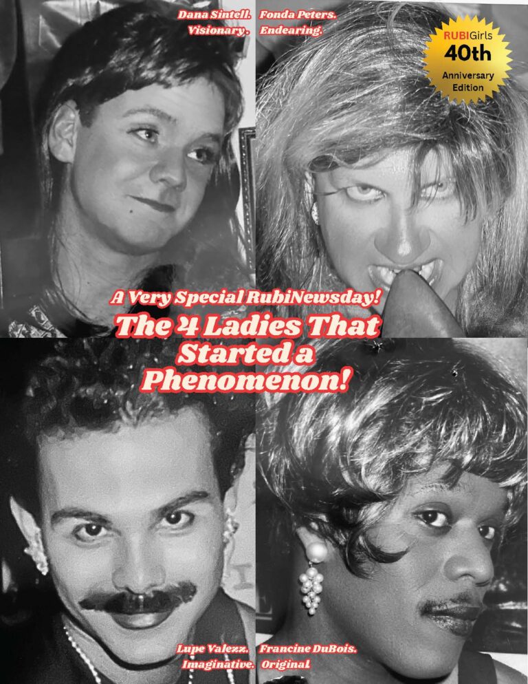rubinewsday cover image with four original girls and text
