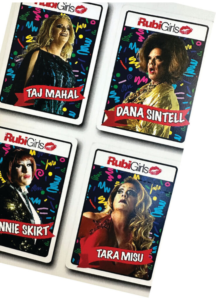 trading cards mockup